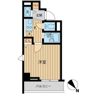 1K Mansion in Nozawa - Setagaya-ku Floorplan