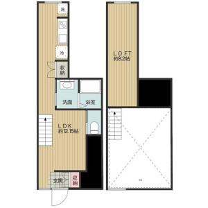 1LDK Apartment in Shimizugaoka - Fuchu-shi Floorplan