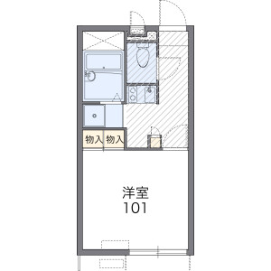 1K Apartment in Honjocho - Kobe-shi Nagata-ku Floorplan