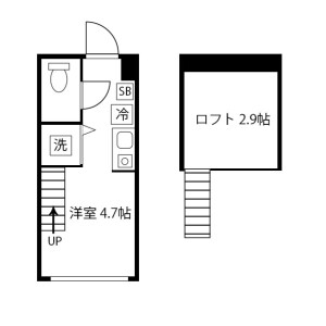 1R Apartment in Koenjiminami - Suginami-ku Floorplan