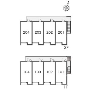 1K Apartment in Shindo - Sagamihara-shi Minami-ku Floorplan