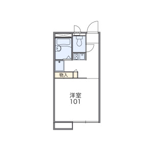 1K Apartment in Zenkoji - Kofu-shi Floorplan