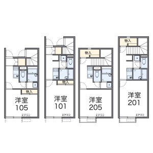 1K Apartment in Shimorenjaku - Mitaka-shi Floorplan