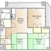 2SDK Apartment to Rent in Meguro-ku Floorplan