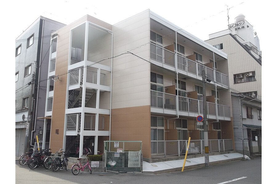 大阪市西成區出租中的1K公寓大廈 戶外