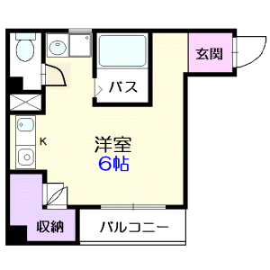 1R Mansion in Kiba - Koto-ku Floorplan