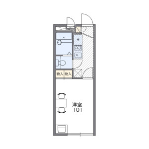 1K Apartment in Fukaya naka - Ayase-shi Floorplan