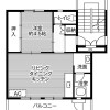 1LDK Apartment to Rent in Komagane-shi Floorplan