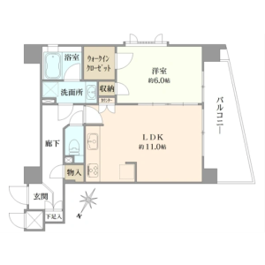 1LDK {building type} in Togoshi - Shinagawa-ku Floorplan