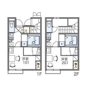 1K Apartment in Horikiri - Katsushika-ku Floorplan