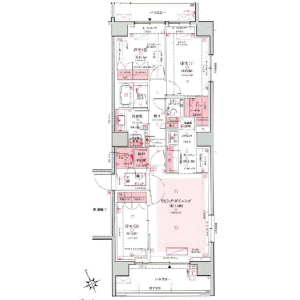 3LDK Mansion in Tomigaya - Shibuya-ku Floorplan