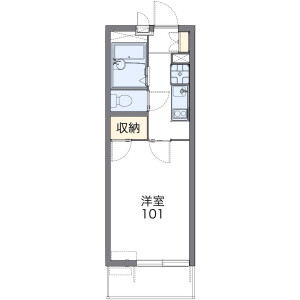 1K Mansion in Wakamiya - Okegawa-shi Floorplan