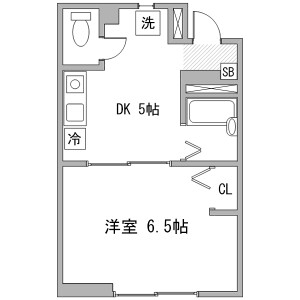 1K Mansion in Saiwaicho - Atsugi-shi Floorplan