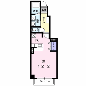 1K Apartment in Tsubaki - Adachi-ku Floorplan