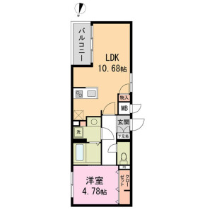 1LDK Mansion in Asagayakita - Suginami-ku Floorplan
