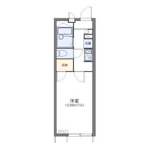 1K Apartment in Uwado - Kawagoe-shi Floorplan