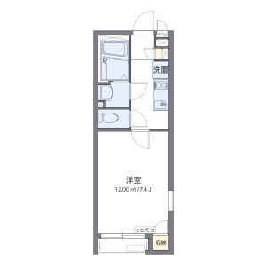 1K Apartment in Hayamiya - Nerima-ku Floorplan