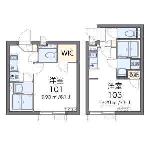 1K Apartment in Shimomaruko - Ota-ku Floorplan