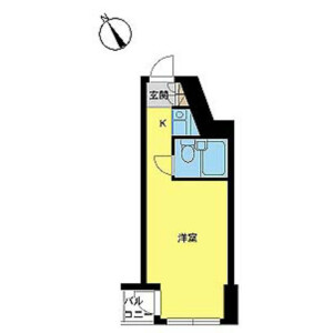 1R Mansion in Tabatashimmachi - Kita-ku Floorplan