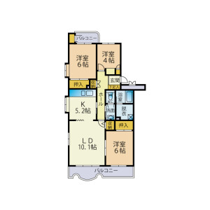 3LDK Mansion in Otsucho - Yokosuka-shi Floorplan