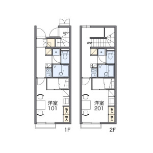 1K Apartment in Miyazawacho - Akishima-shi Floorplan