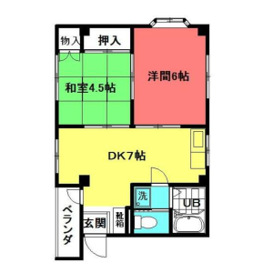 2DK Mansion in Minamishinozakimachi - Edogawa-ku Floorplan