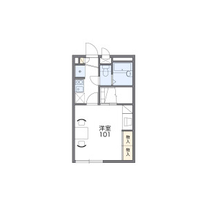 1K Mansion in Kawaraguchi - Kashiba-shi Floorplan