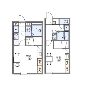 1K Mansion in Hanazono - Otaru-shi Floorplan