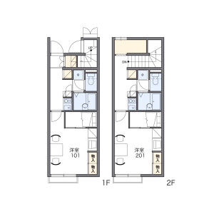 1K Apartment in Takabaridai - Nagoya-shi Meito-ku Floorplan
