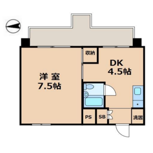 1DK {building type} in Ikegami - Ota-ku Floorplan