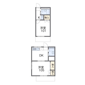 1K Apartment in Setagaya - Setagaya-ku Floorplan