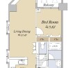 1LDK Apartment to Buy in Chiyoda-ku Floorplan