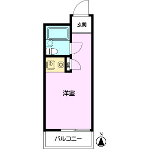 1R {building type} in Asagayaminami - Suginami-ku Floorplan