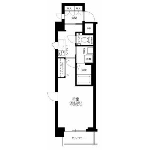1K Mansion in Matsubara - Setagaya-ku Floorplan