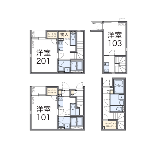 1K Apartment in Niizakamachi - Sendai-shi Aoba-ku Floorplan