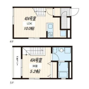1LDK Mansion in Tamagawa - Setagaya-ku Floorplan