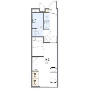 1K Apartment in Kamirenjaku - Mitaka-shi Floorplan