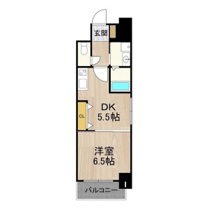 1DK Mansion in Kujo - Osaka-shi Nishi-ku Floorplan