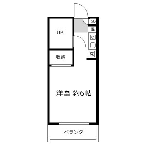 1R Mansion in Yaguchidai - Yokohama-shi Naka-ku Floorplan