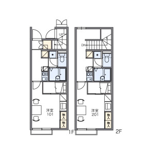 1K Apartment in Kusucho kitagomizuka - Yokkaichi-shi Floorplan