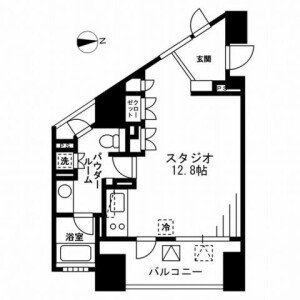 1K Mansion in Samoncho - Shinjuku-ku Floorplan