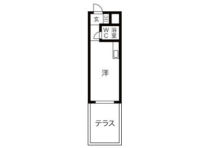 1R Apartment to Rent in Toyohashi-shi Floorplan