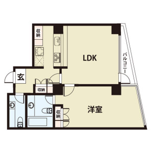 1LDK Mansion in Yamashitacho - Yokohama-shi Naka-ku Floorplan