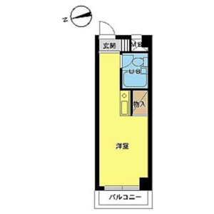 1R Mansion in Senzoku - Taito-ku Floorplan