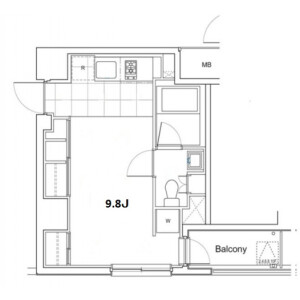 1R Mansion in Minamiikebukuro - Toshima-ku Floorplan