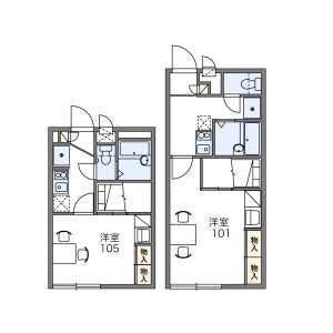 1K Apartment in Tenjincho - Fuchu-shi Floorplan
