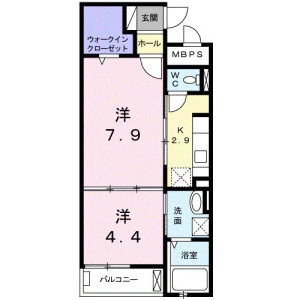 1LDK Mansion in Miyadacho - Takatsuki-shi Floorplan
