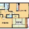 2LDK Apartment to Rent in Osaka-shi Miyakojima-ku Floorplan