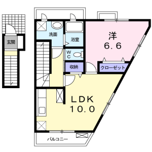 1LDK Apartment in Oyama kanaicho - Itabashi-ku Floorplan