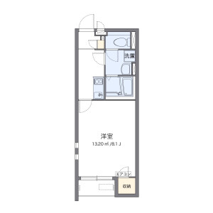 1K Mansion in Kamihommachi - Takatsuki-shi Floorplan